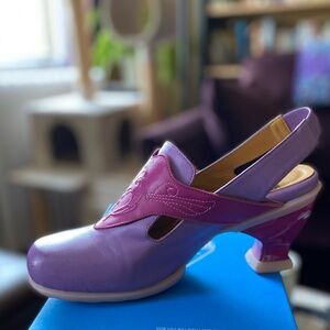 Fluevog Purple and Hot Pink Fay size 9.5